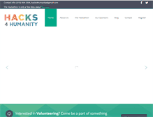 Tablet Screenshot of hacks4humanity.com